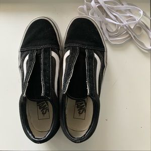Vans old skool black platform sneakers